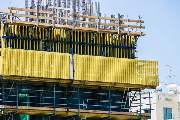 Limassol Cyprus Mei 2020 Zicht Een Nieuw Gebouw Aanbouw Stad — Stockfoto