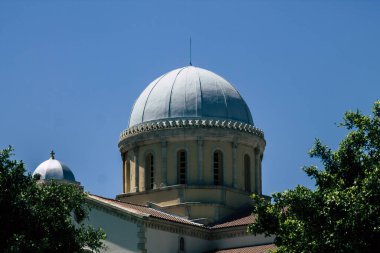 Limasol Kıbrıs Rum Kesimi 10 Mayıs 2020 'de öğleden sonra Limasol kentinde bir Ortodoks kilisesine bakıldı.