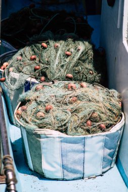 Kıbrıs Rum Kesimi 14 Mayıs 2020, Kıbrıs Rum Kesimi 'ndeki Limasol limanında demirlemiş bir teknenin yakını