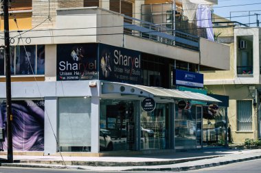 Limasol Kıbrıs Rum Kesimi 14 Mayıs 2020 Kıbrıs Rum Kesimi 'nde Limasol sokaklarında bir mağaza