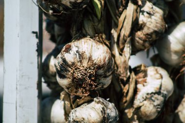 Limasol Kıbrıs Rum Kesimi 16 Mayıs 2020 Sabahleyin Limasol pazarında satılan çeşitli sebzelerin manzarası