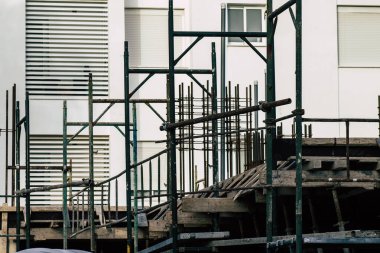 Kıbrıs Rum Kesimi 19 Mayıs 2020 'de Kıbrıs Rum Kesimi' nin Limasol kentinde inşa edilen yeni binanın manzarası