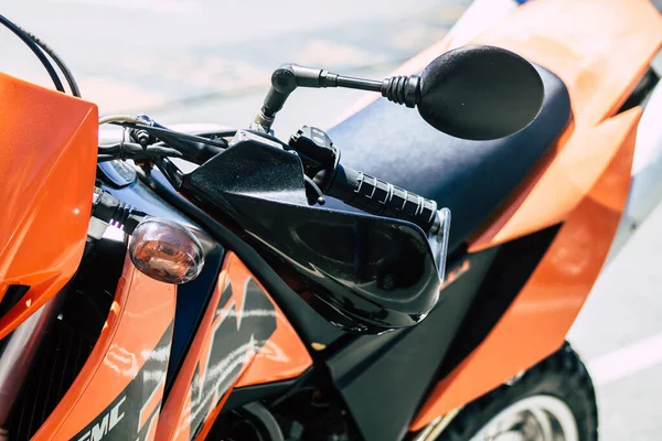 Limassol Chypre Mai 2020 Gros Plan Une Moto Ktm Garée — Photo