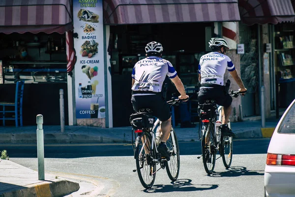 Limassol Zypern Mai 2020 Blick Auf Einen Traditionellen Zypriotischen Polizisten — Stockfoto