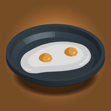 iki kızarmış yumurta