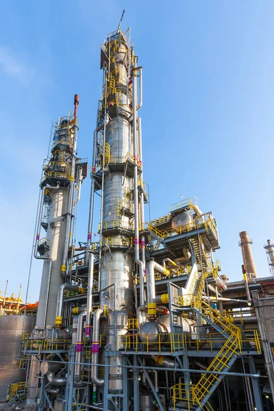 Chimneys and equipment in a modern chemical plant
