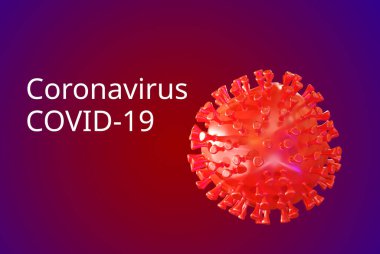Coronavirus ya da Covid-19 salgını geçmişi, hastalık hücreleriyle ilgili salgın konsepti, 3 boyutlu görüntüleme
