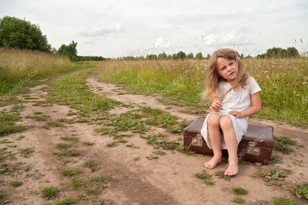 Child in countryside