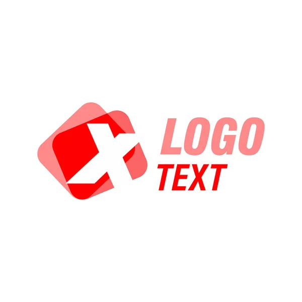 Diseño de icono de logotipo de carta vectorial X — Archivo Imágenes Vectoriales