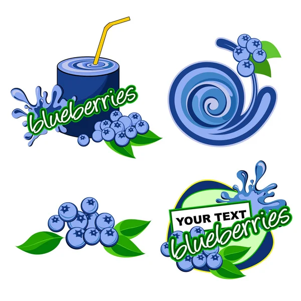 Icon blueberries fruit Vector illustration — Stock Vector