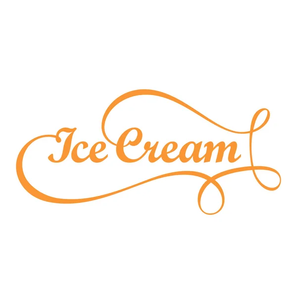 Cartão de sorvete logotipo vetor —  Vetores de Stock