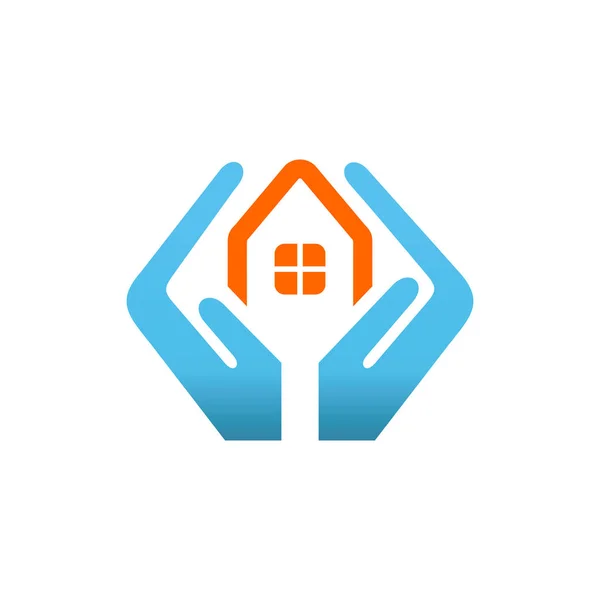 Casa servicios de seguridad logo . — Vector de stock