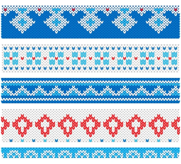 Ugly Sweater Christmas Party Estilo plano bordes vectoriales — Vector de stock
