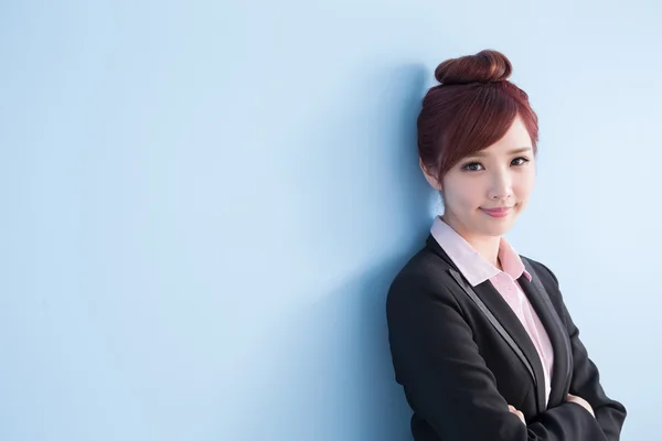 Üzleti nő mosoly az Ön — Stock Fotó