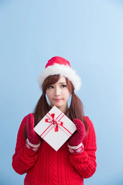 クリスマス美容女性 — ストック写真