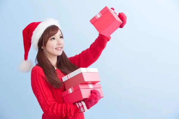 クリスマス美容女性 — ストック写真