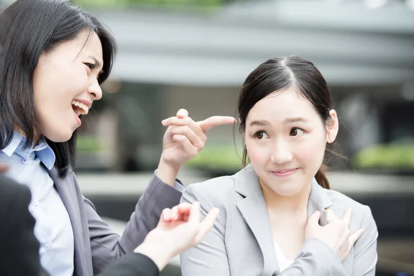 Business woman bullying — Stock Photo, Image