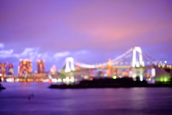 Blurred  beautiful Odaiba — Stock Photo, Image