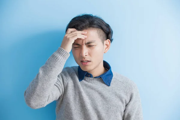 Man feel headache — Stock Photo, Image