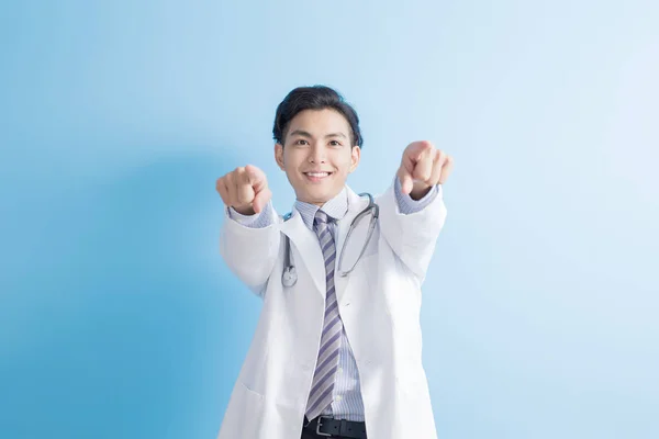 Doctor show finger to you — Stock Photo, Image