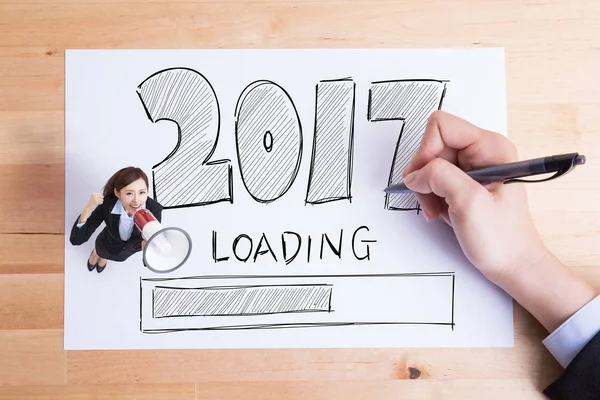 Happy new year is loading — Stock Photo, Image