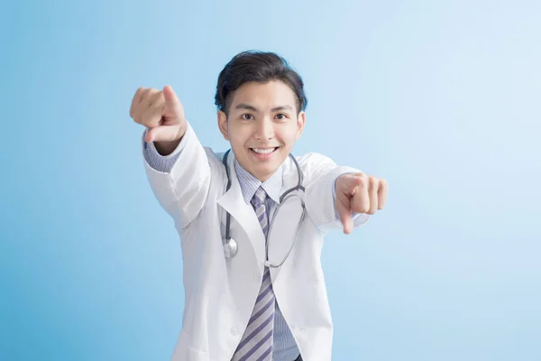 Doctor show finger to you — Stock Photo, Image