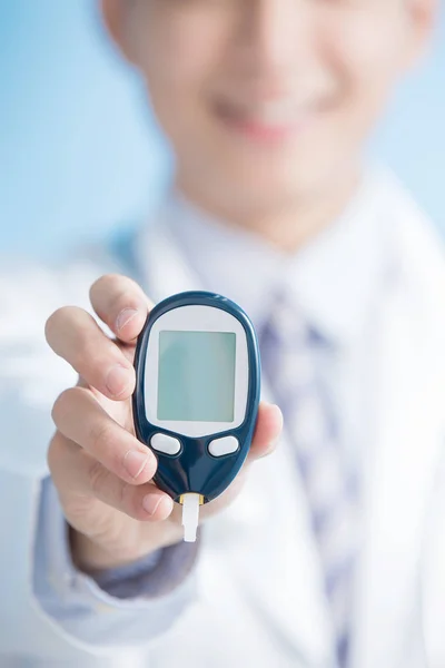 Lekarz profilaktyki cukrzycy — Zdjęcie stockowe