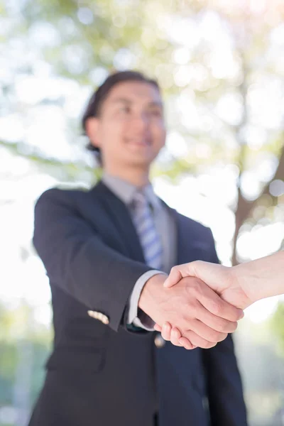 Businessmen shaking  hands — Stock Photo, Image
