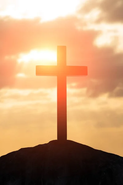 Kříž - symbol Boží láska k lidem — Stock fotografie