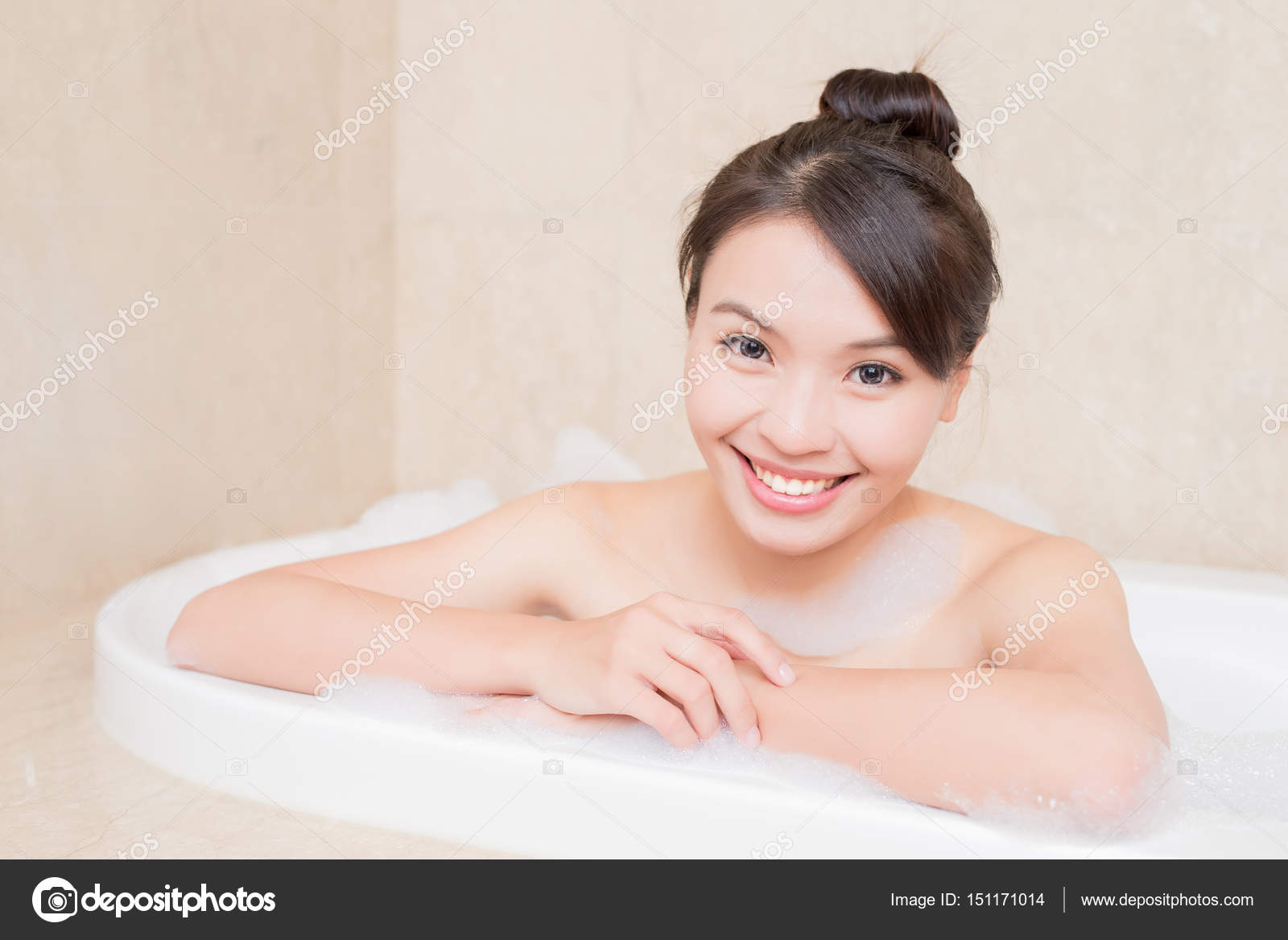 Beautiful Woman Taking Bath Stock Photo By Ryanking