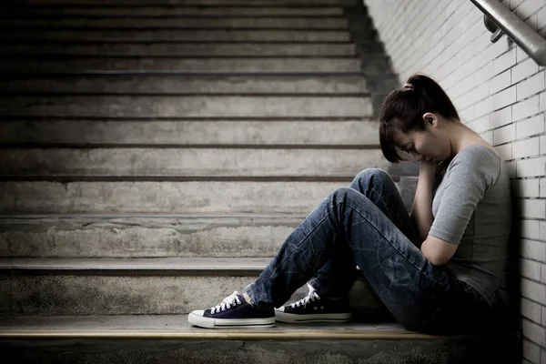 Depressed woman feeling  upset — Stock Photo, Image