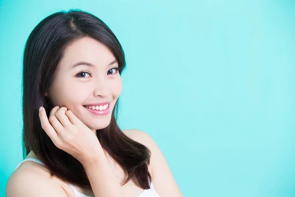 Beauty  woman smiling — Stock Photo, Image