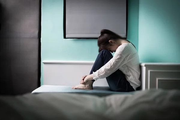 Kobieta uczucie depresji — Zdjęcie stockowe