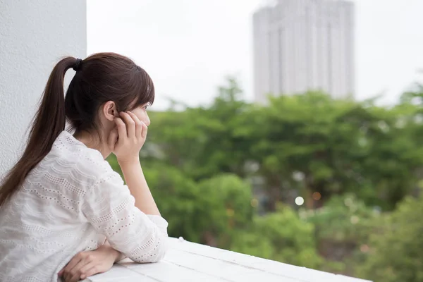 Vrouw gevoel depressie — Stockfoto