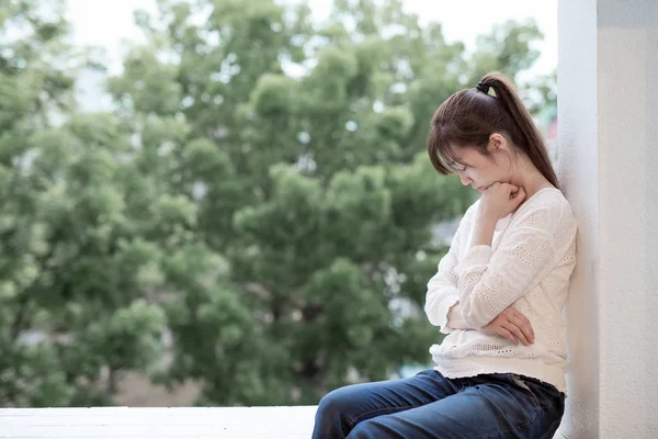 Vrouw gevoel depressie — Stockfoto