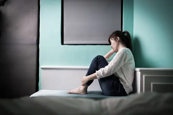 Donna sensazione di depressione — Foto Stock