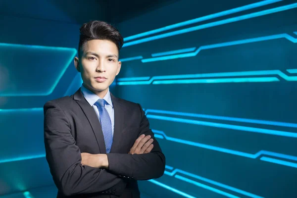 Young business man posing — Stock Photo, Image