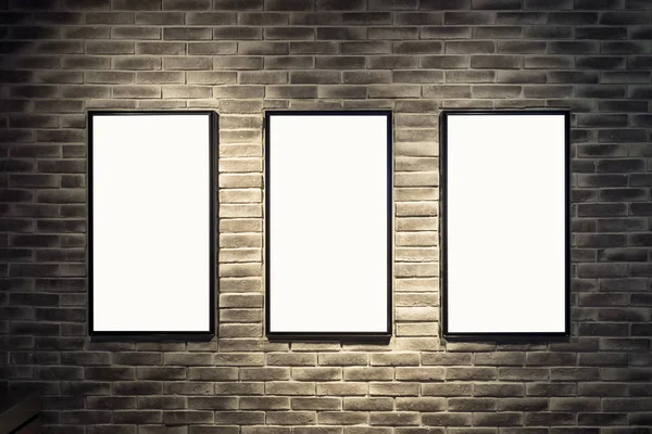 Frames hanging  on wall — Stock Photo, Image