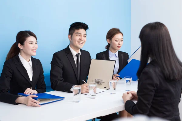business people on   interview