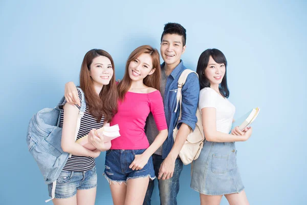 Happy group of  students — Stock Photo, Image