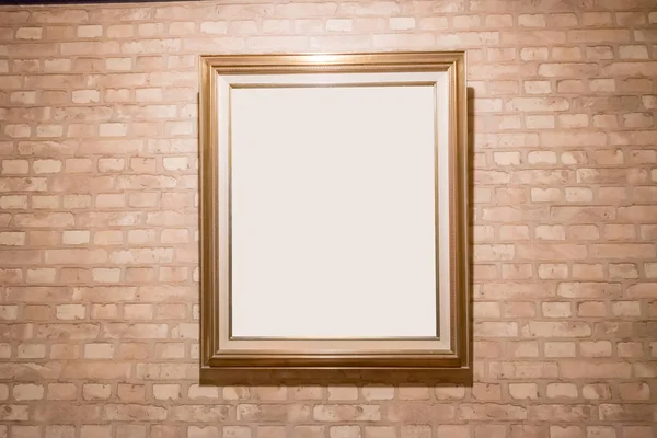 Picture frame on the wall — Stock Photo, Image