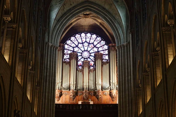 Órgano en el Notre Dame — Foto de Stock