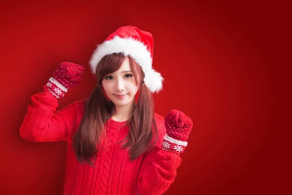 クリスマスの美しさの女性 — ストック写真