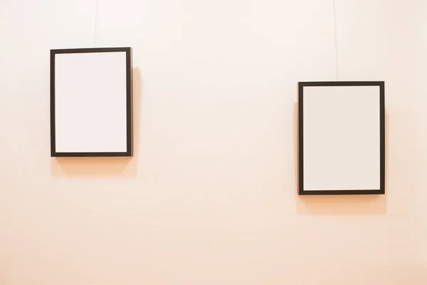 Picture frames on the wall — Stock Photo, Image