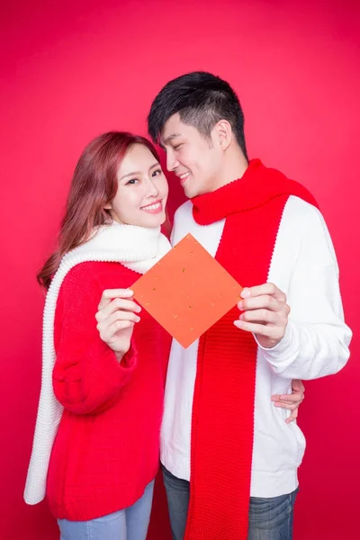 Couple showing  couplet — Stock Photo, Image