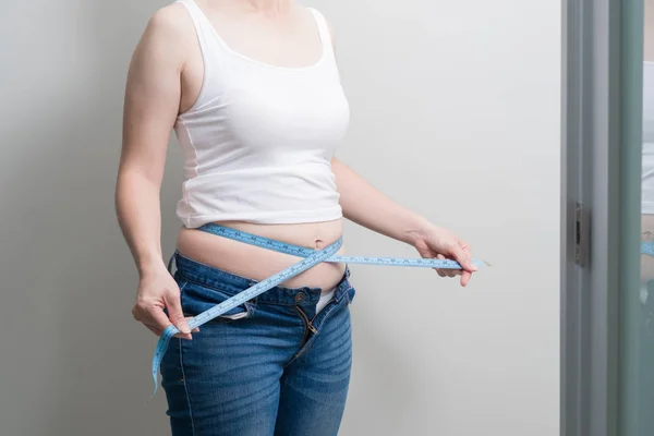 Fat overweight woman — Stock Photo, Image