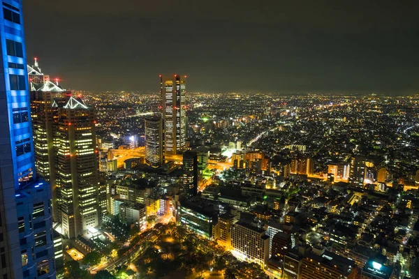 Vackra Tokyo Nattscen Skjuten Japan — Stockfoto