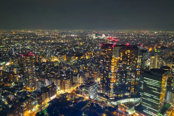 Vackra Tokyo Nattscen Skjuten Japan — Stockfoto