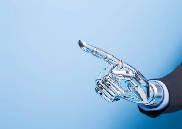 Robot hand touch something — Stock Photo, Image