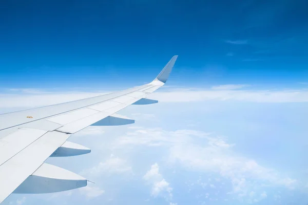 Sky Clouds Seen Window Aircraft — Stock Photo, Image
